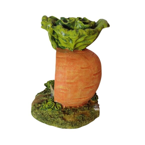 CBK Rabbit Carrot House Figurine Vintage Kitsch with Box Spring Easter Woodland - Picture 4 of 6